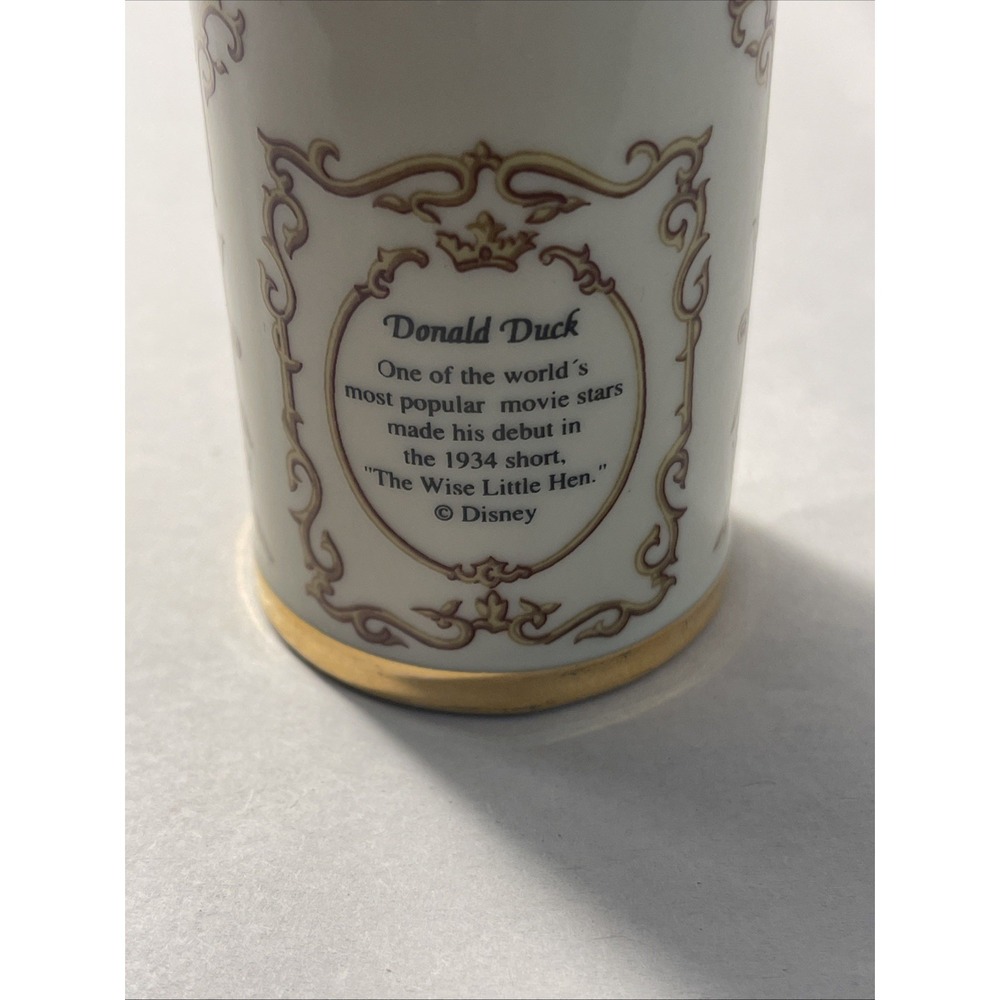 Walt Disney Spice Jar Collection Donald Duck Tarragon Jar 1995 Lenox Porcelain - Picture 6 of 15